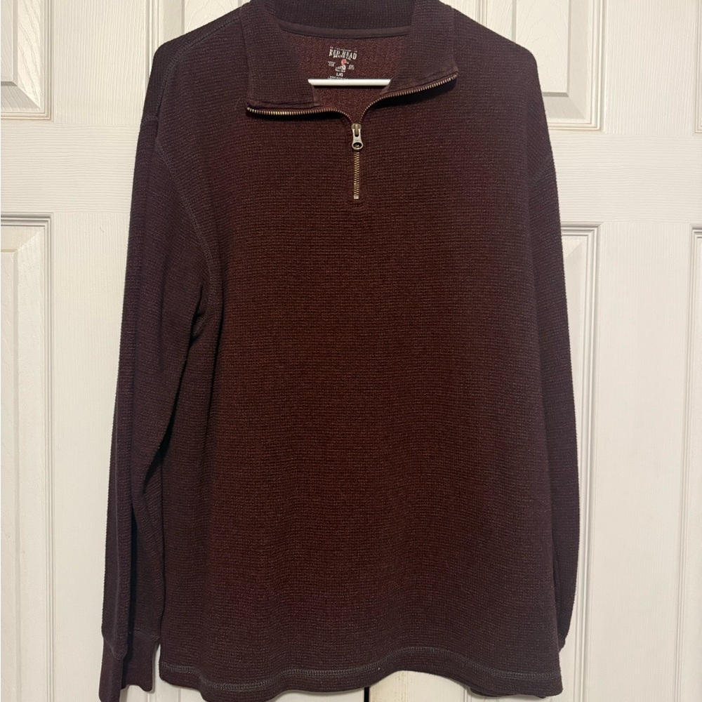 RedHead Men's Dark Brown Zip-Up Sweater